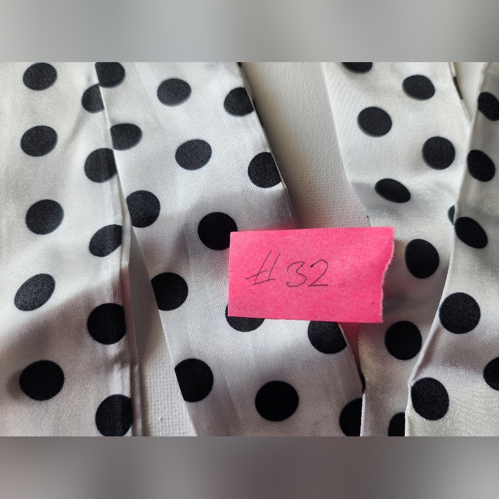 #32  2pc Twilly Set Polka Dot Scarf